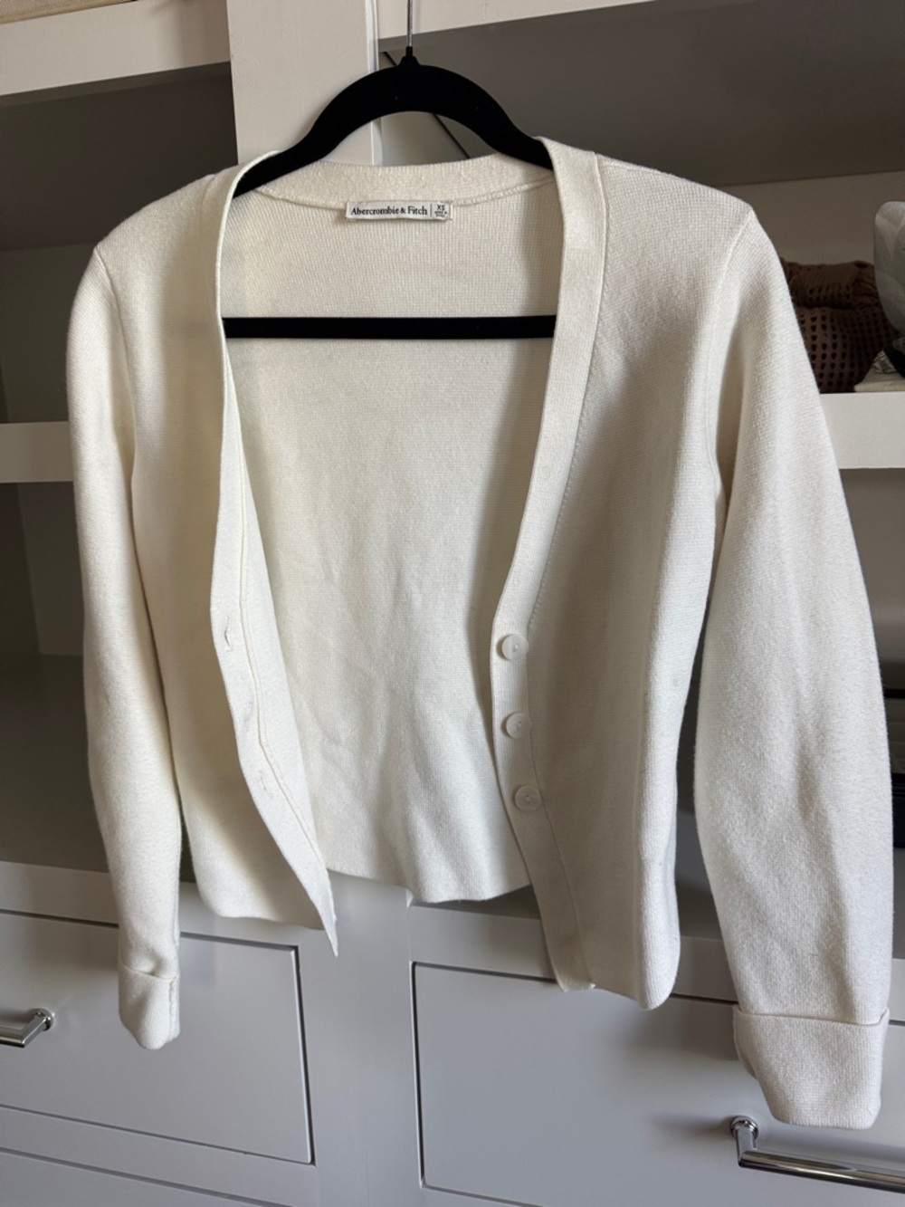 Cream Women's Button-Front Sweater Cardigan